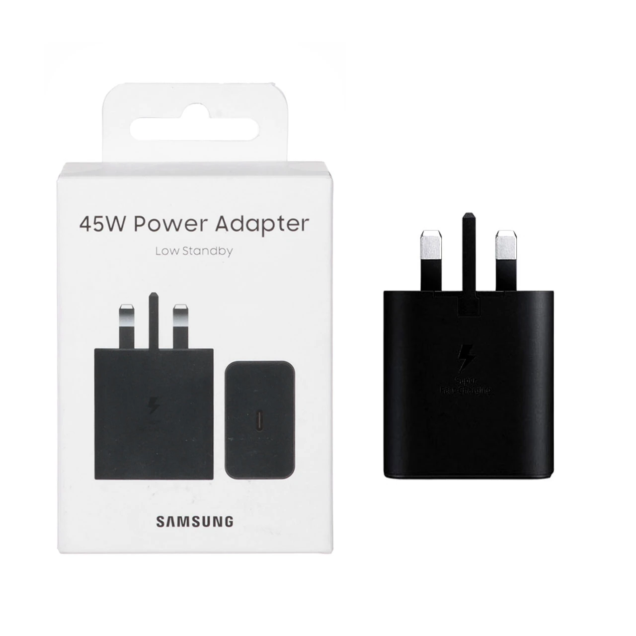 شارژر دیواری سه پین SAMSUNG 45W T4511 ( فست و PD) مجهز به فناوری GAN-NFC مشکی - (گارانتی پارتیان پایا)